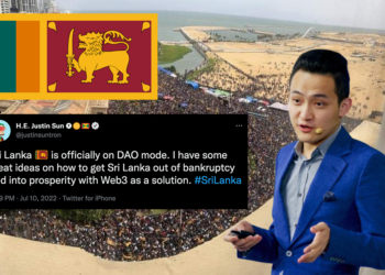 孫宇晨﹕斯里蘭卡正式進入DAO模式，我有Web3方案助其「脫貧致富」