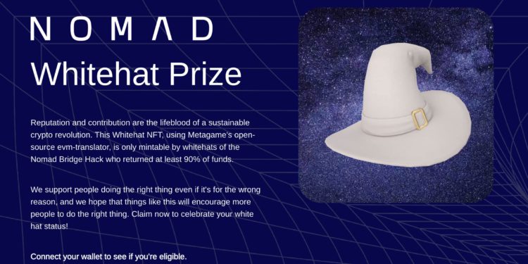 Nomad 推文：償還 90% 被盜資金駭客將獲白帽 NFT 空投；遭社群唾罵愚蠢