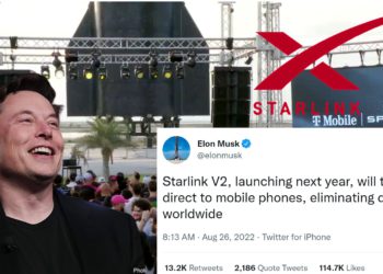 馬斯克：Starlink V2明年開放手機直連；特斯拉拆股，股價已低於300美元