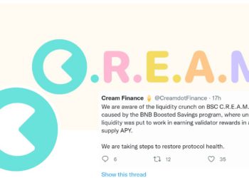 Cream Finance 澄清「借款額大於存款」：是 BNB 質押獎勵計畫中止造成