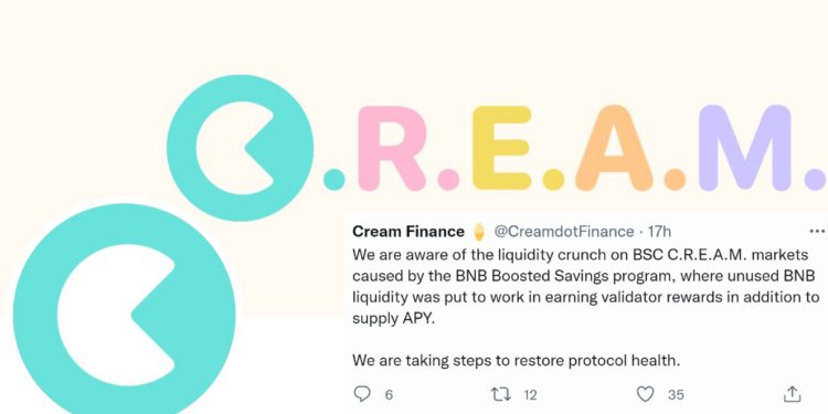 Cream Finance 澄清「借款額大於存款」：是 BNB 質押獎勵計畫中止造成