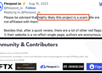 以太坊礦池｜Flexpool 指控遭 “ETHW” 冒用Logo！3理由警告它們許是騙局