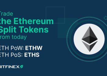 Bitfinex上架以太坊分叉預備「分拆代幣」！ Poloniex 今晨 ETHW/USDT 暴漲 31%