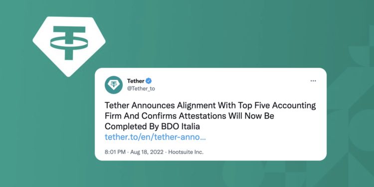 Xnip2022-08-19_10-31-04 | 動區動趨-最具影響力的區塊鏈新聞媒體 Tether宣布與第 5 大會計事務所 BDO 合作,往後每月發佈 USDT 審計
