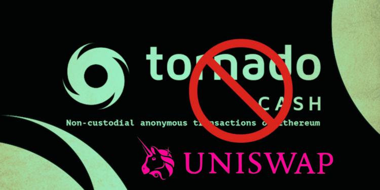 Uniswap 封殺受 Tornado「污染」地址，原因是使用 TRM Labs 資料庫