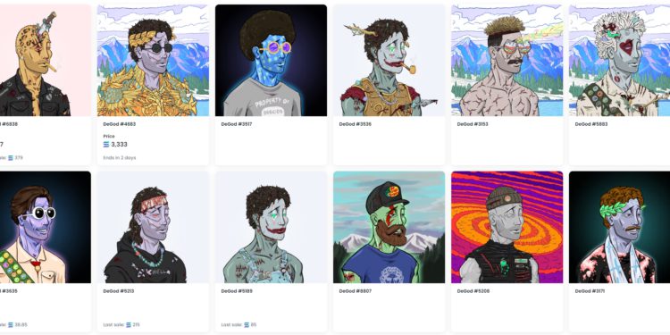 Solana NFT》DeGods一週地板價飆130%、交易量暴增779%！BAYC, MAYC藏家瘋搶