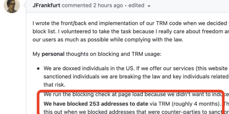 截圖 2022-08-21 12.45.30 | 動區動趨-最具影響力的區塊鏈新聞媒體 已封殺253個錢包!Uniswap 公告:7 種不良地址會被屏蔽
