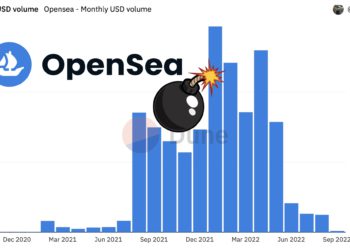 不妙！OpenSea八月NFT交易量不到5億美元，比巔峰時的 1 天量還低