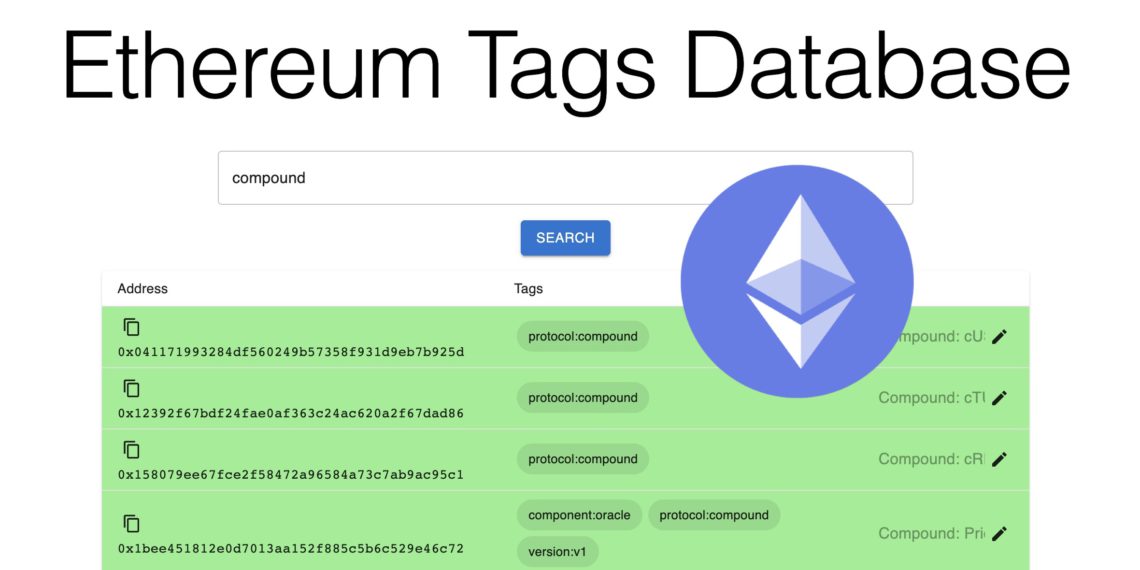 追蹤以太坊地址|標記及搜索平台 Ethereum Tags Database 正式上線!簡易教學懶人包