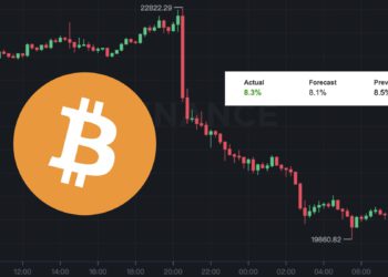 集體跳水！美8月CPI年增8.3％高於預期，比特幣跌12%灌破2萬美元