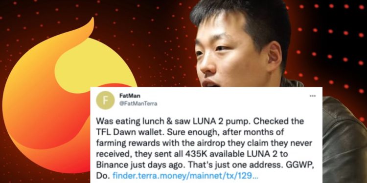 Do Kwon說謊？FatMan爆：TFL錢包近日轉43萬顆 LUNA2.0 到幣安