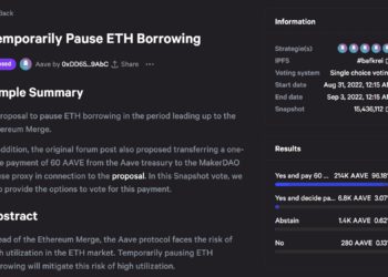 AAVE通過合併前暫停ETH借貸提案；FTX : Bellatrix, Paris升級前將暫停ERC20存提