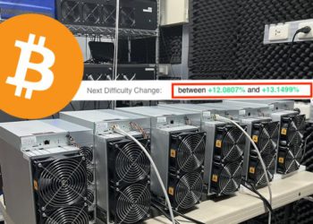 比特幣難度估再暴增 12 %！礦企被迫投入新礦機：每瓦算力差三倍