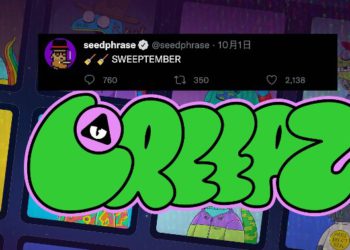 才賣CryptoPunks賺4,280ETH！NFT巨鯨seedphrase掃貨Creepz Genesis