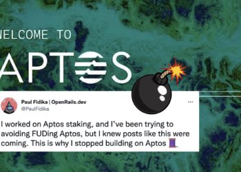 Aptos 開發員爆黑料！質疑與交易所秘密協議、節點過度中心化、虛假的PoS機制…