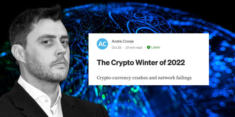 Andre Cronje 回來了？發文寫Luna + 3AC…詳述2022加密熊市