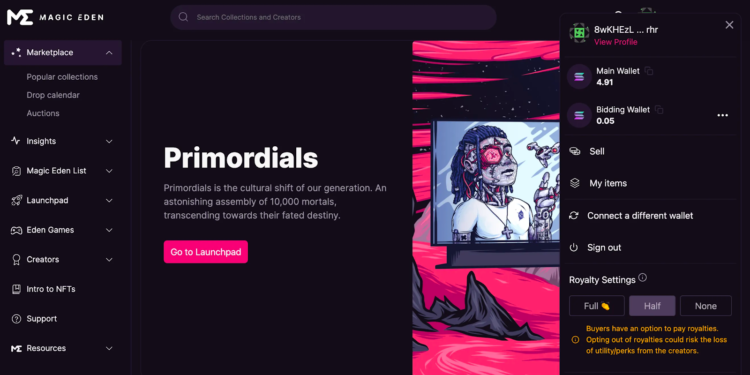 | 動區動趨-最具影響力的區塊鏈新聞媒體 NFT|Magic Eden 轉為自選版稅,引發兩極爭議;算法藝術QQL交易量暴增540%