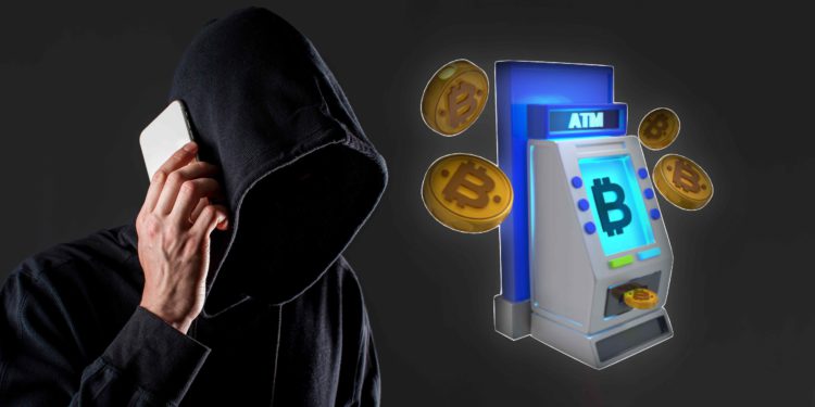 side-view-male-hacker-talking-s8martphone-with-copy-space | 動區動趨-最具影響力的區塊鏈新聞媒體 FBI 警告:新詐騙流行「加密貨幣ATM匯款」,遠端遙控被害者買幣轉出