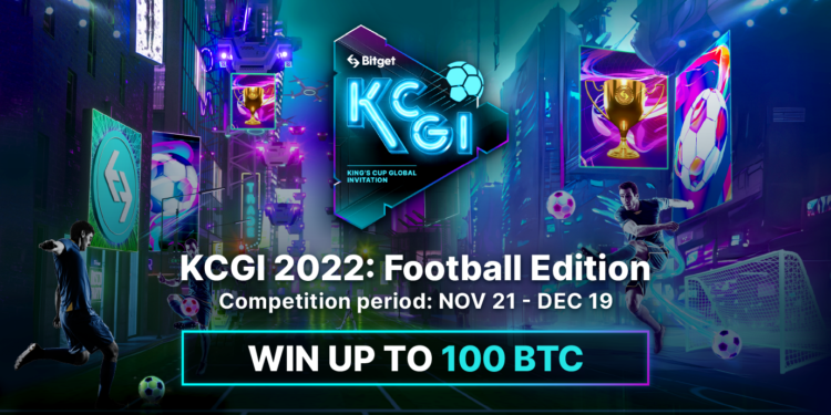 Bitget 推出「KCGI 2022」：世界足球賽，獎池高達 100 BTC