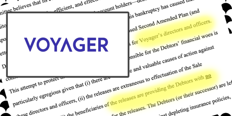 截圖 2022-10-14 11.01.32 | 動區動趨-最具影響力的區塊鏈新聞媒體 Voyager 高管在交易協議中加「免責條款」,債權人抓包:這嘗試令人震驚