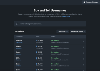 Telegram推出NFT拍賣場Fragment！首批Username開啟競拍、僅接受Ton支付