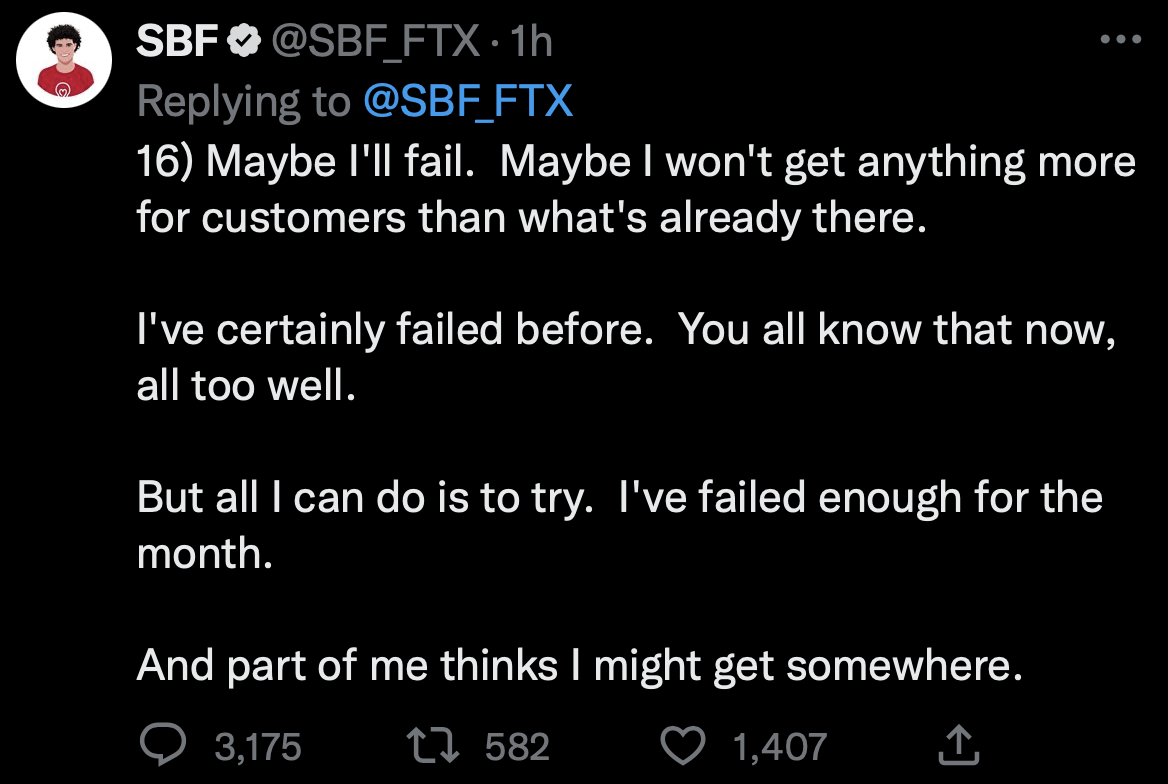 SBF：FTX現流動性負債80億鎂；曾經日交易量破百億，槓桿開太大崩了| 動區動趨-最具影響力的區塊鏈新聞媒體