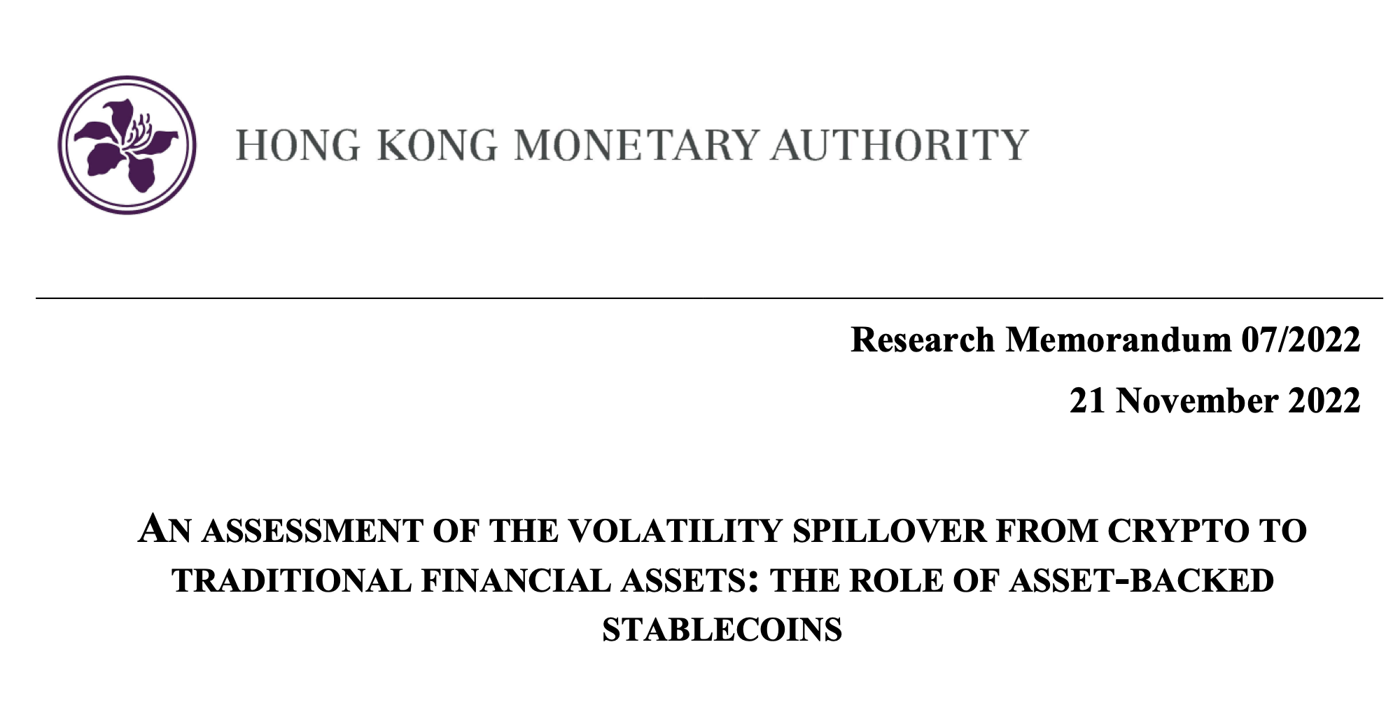 快訊》香港金管局：穩定幣或加密貨幣若崩跌，恐傷及傳統金融！ | 動區動趨-最具影響力的區塊鏈新聞媒體