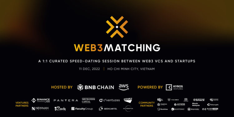 web3launching | 動區動趨-最具影響力的區塊鏈新聞媒體 東南亞投資媒合盛會《Web3 Matching》,由AWS、BNB Chain主辦