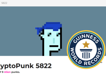 CryptoPunk #5822獲《金氏世界紀錄》認證！史上最貴NFT收藏品售價為8,000ETH
