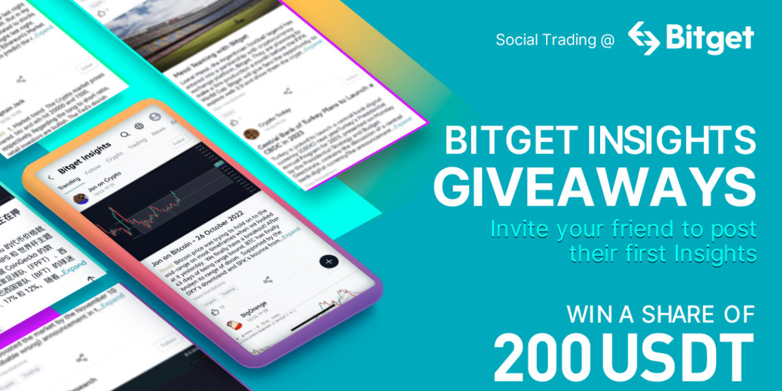 FgZXMsyWYAEfE9J | 動區動趨-最具影響力的區塊鏈新聞媒體 Bitget 推出「Bitget Insights」強化社交交易措施、保護新手資訊源