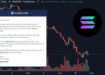SOL墜落》再失血40%跌破13鎂！Crypto.com已暫停Solana鏈USDT、USDC存提款
