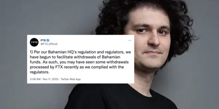 FTX部分提款之迷》因巴哈馬政府宣佈凍結FTX資產！已開始處理該國用戶提款