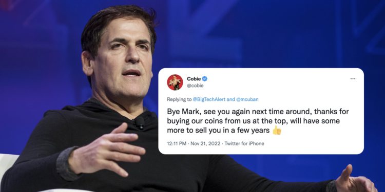 馬克庫班大量取關Solana、Uniswap等幣圈推特帳號；遭Cobie酸：感謝當牛市接盤俠