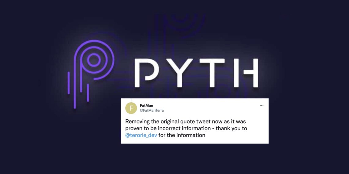 Fatman遭打臉：刪文澄清Jump Trading或操縱預言機Pyth圖私為「不實消息」