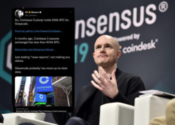 CZ遭打臉刪文！質疑GBTC、Coinbase儲備，Coinbase CEO：我們有200萬顆比特幣