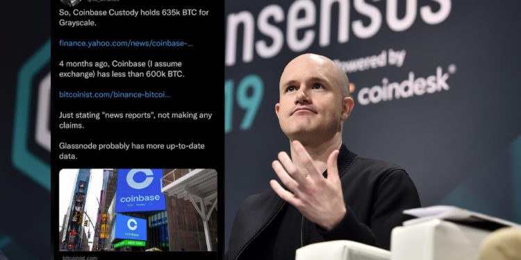 brian-armstrong | 動區動趨-最具影響力的區塊鏈新聞媒體 CZ遭打臉刪文!質疑GBTC、Coinbase儲備,Coinbase CEO:我們有200萬顆比特幣