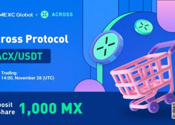 跨鏈橋協議 Across Protocol (ACX) 首發 MEXC，日內漲幅 393%
