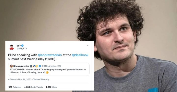 sbf cv 221124 | 動區動趨-最具影響力的區塊鏈新聞媒體 SBF 還敢去演講!下週出席紐約DealBook峰會,社群暴怒:怎還沒抓去關
