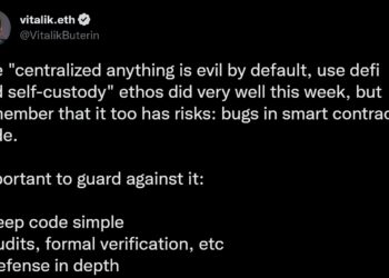 V神：要把「所有中心化的東西」當成邪惡的！也別忘了DeFi、自託管有風險