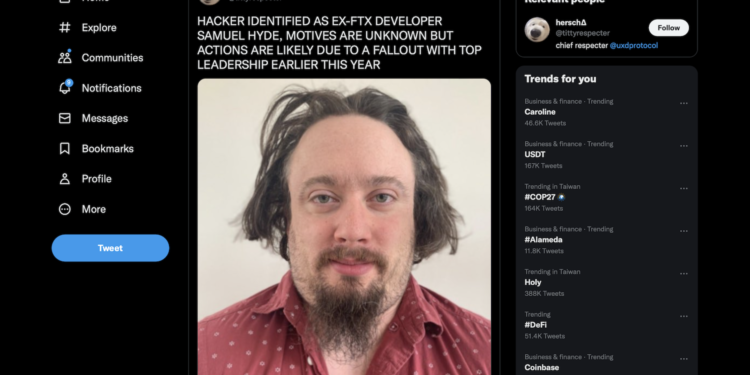 FTX遭駭》駭客是FTX前工程師Samuel Hyde？Tether已將拋售Link BNB..的錢包黑名單