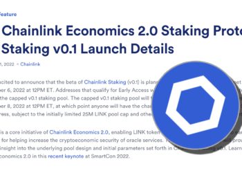 Chainlink 開放質押》第一波 12/7 上線以太坊，最多質押 7,000 顆 LINK