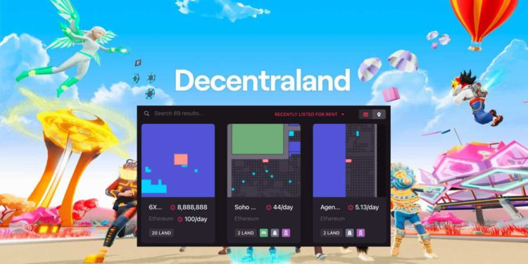 元宇宙包租公》Decentraland「土地租賃」功能上線，以MANA支付租金