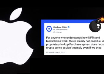 Coinbase怒嗆蘋果：他們阻止NFT發送功能！為了30%酬庸要求在iOS內支付Gas費