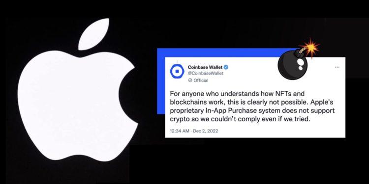 Coinbase怒嗆蘋果：他們阻止NFT發送功能！為了30%酬庸要求在iOS內支付Gas費