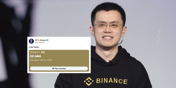 Xnip2022-12-15_09-52-27 | 動區動趨-最具影響力的區塊鏈新聞媒體 CZ AMA》幣安「資金流向」已轉正、想投資NFT項目!發言人 : 他曾去過美國