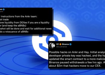 Ankr籲別交易aBNBc，將快照「重部署合約」；CZ：已凍結駭客300萬鎂