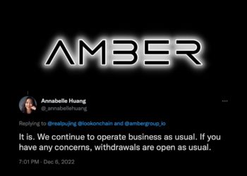 快訊》Amber合夥人回應：用戶資金安全、提領照常開放！但The Block副總再貼11個地址