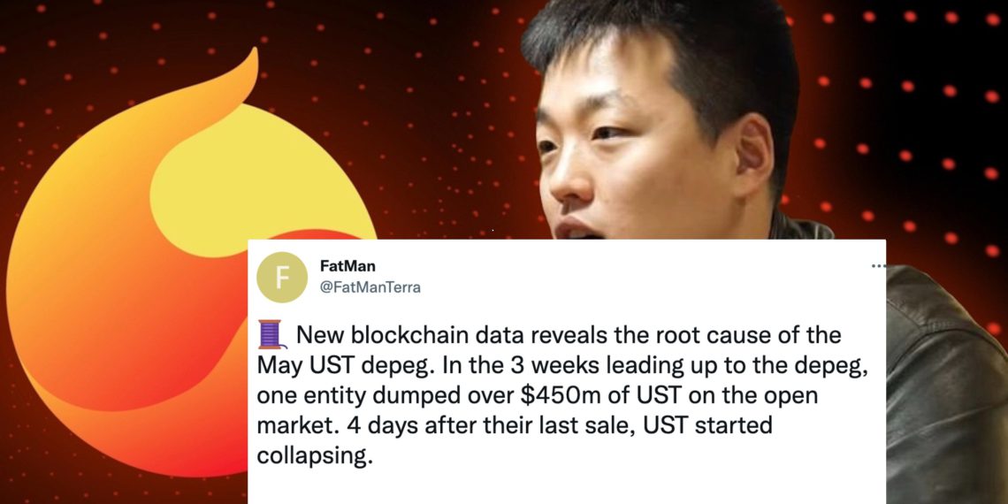 FatMan控「UST脫鉤元兇就是TFL」！崩盤前3週，拋售超4.5億鎂UST