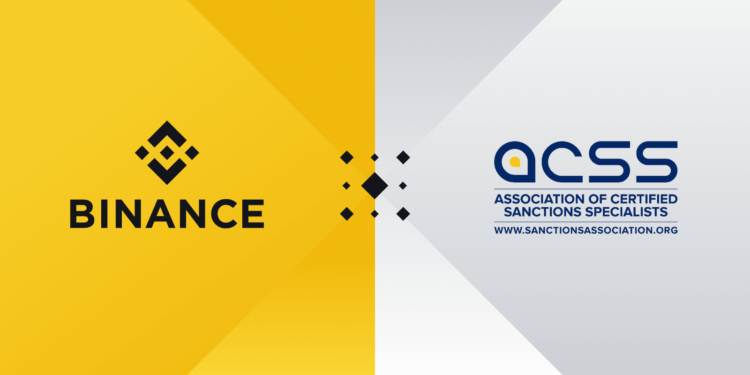 幣安加入公認制裁專員協會（ACSS），為首個加密交易所成員