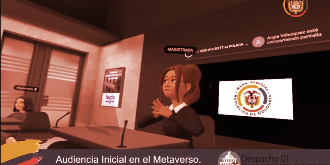 哥倫比亞在「Meta元宇宙」召開法院聽證會，網酸：卡通人物出庭好蠢